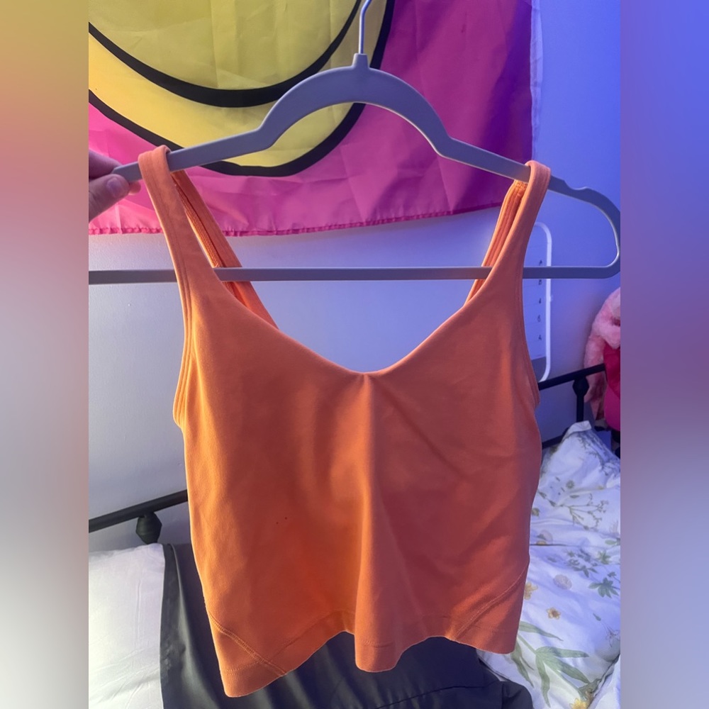 Orange Lululemon Align Tank